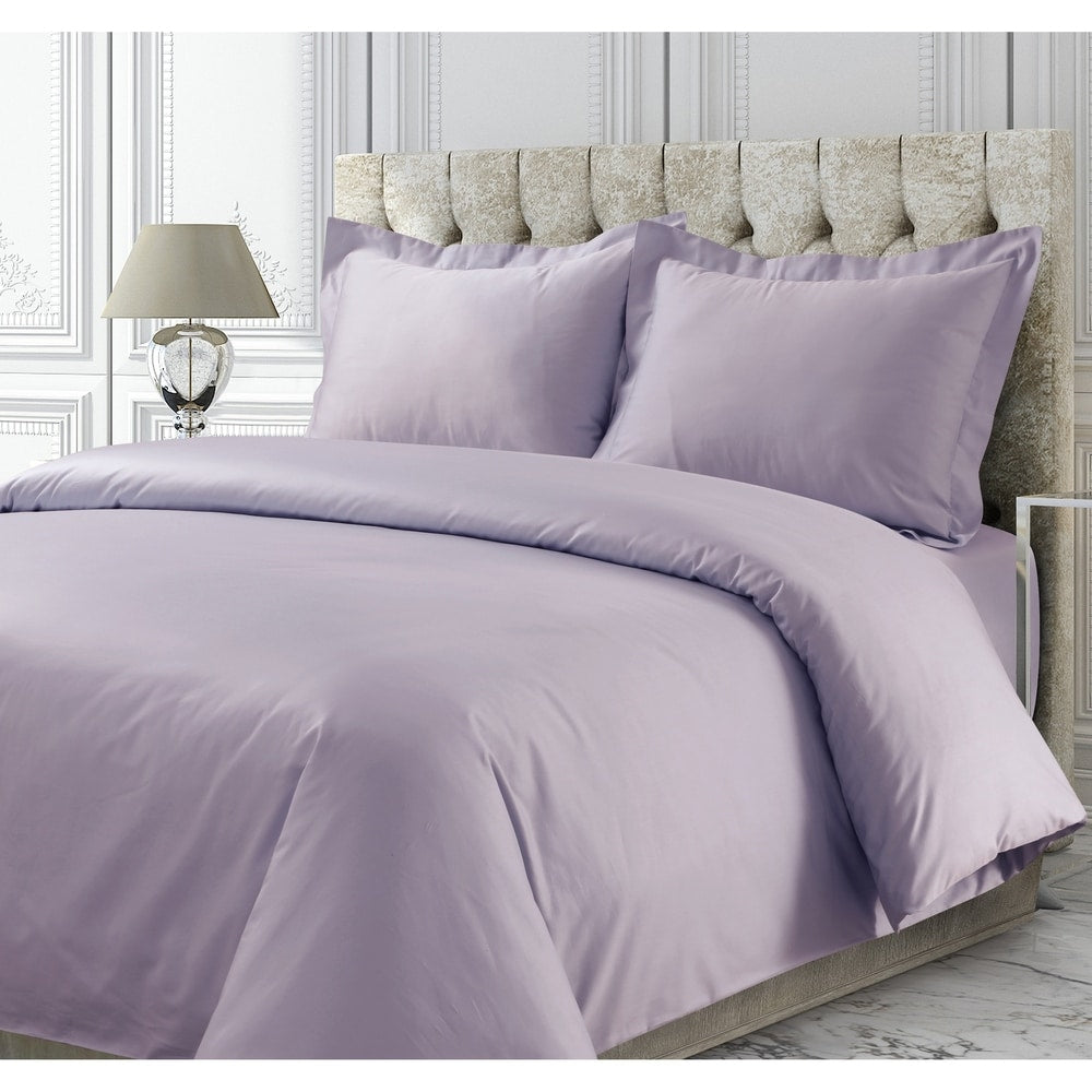 Housse de couette surdimensionnée en satin de coton 750 fils