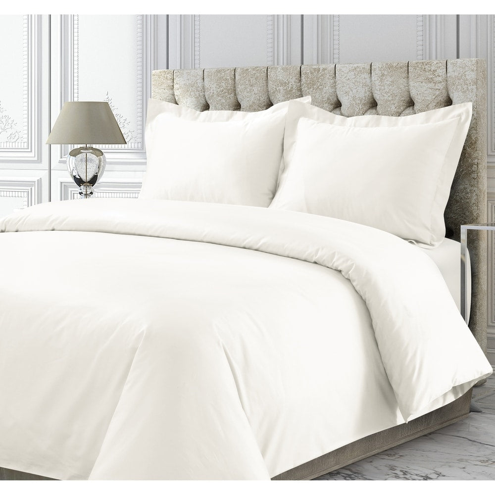 Housse de couette surdimensionnée en satin de coton 750 fils