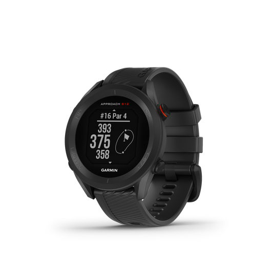 Montre De Golf Garmin Approach® S12 - 42 000 Parcours Préchargés Avec Une Autonomie De Batterie GPS De 30 Heures - Noir