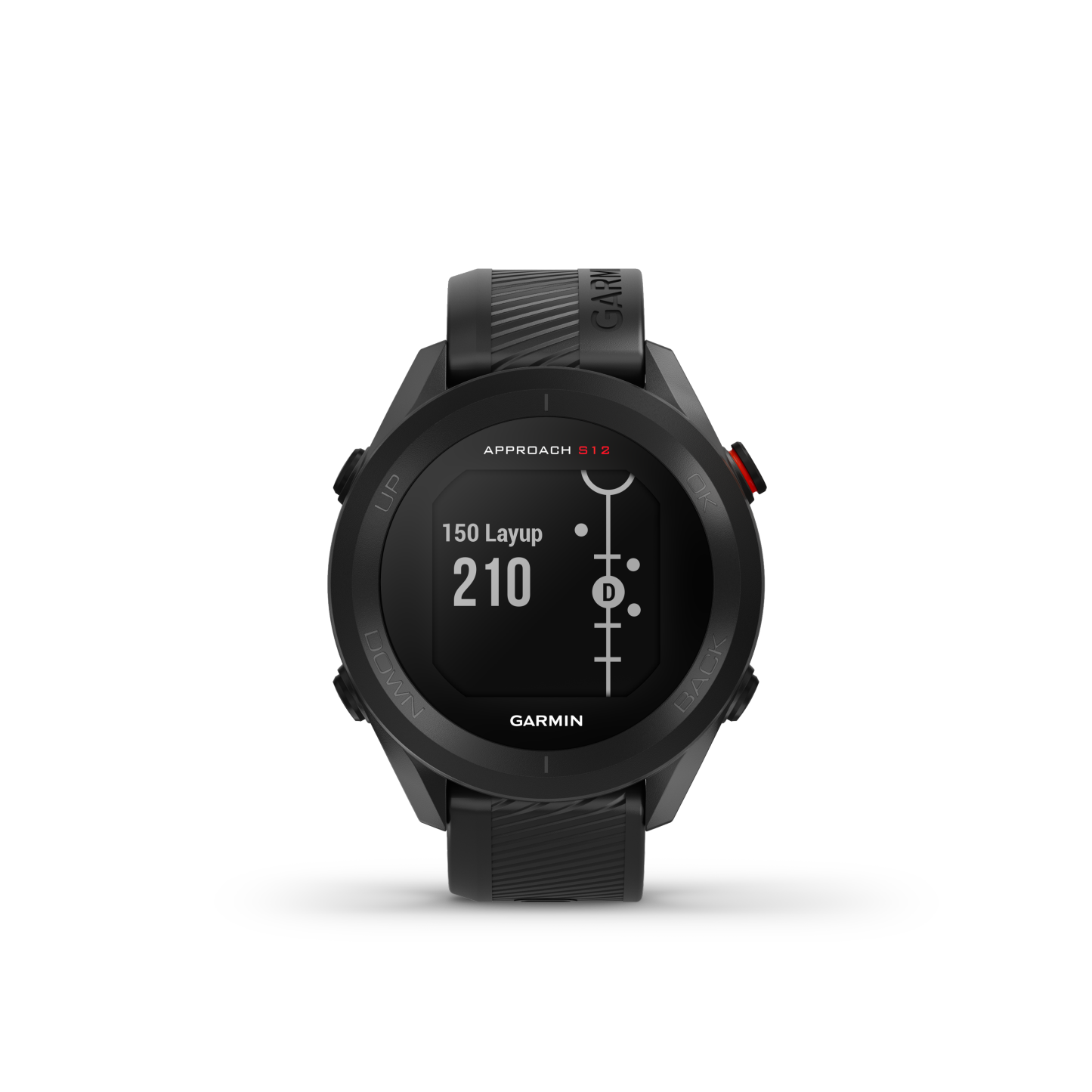 Montre De Golf Garmin Approach® S12 - 42 000 Parcours Préchargés Avec Une Autonomie De Batterie GPS De 30 Heures - Noir