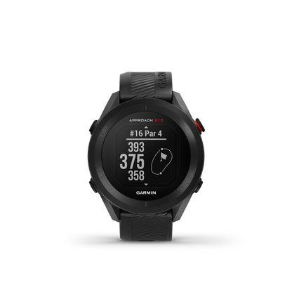 Montre De Golf Garmin Approach® S12 - 42 000 Parcours Préchargés Avec Une Autonomie De Batterie GPS De 30 Heures - Noir