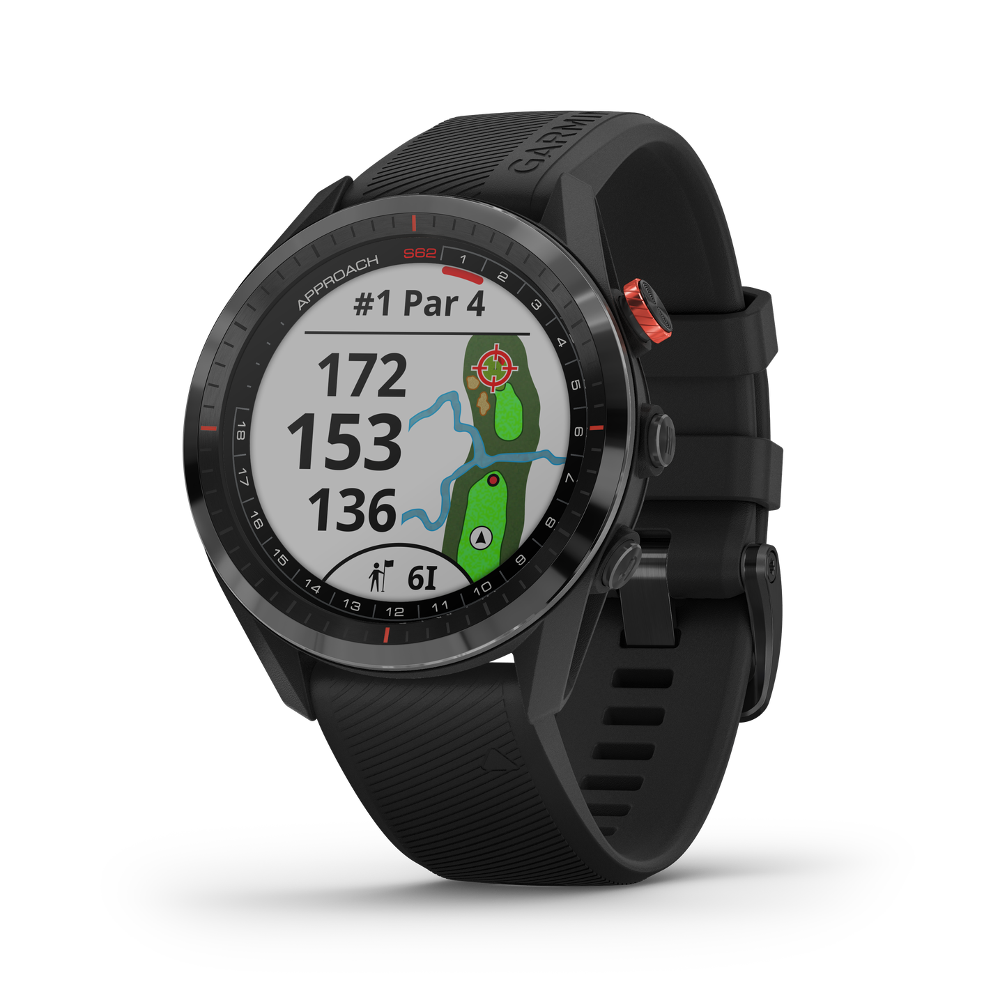 Garmin Approach® S62 Montre De Golf Gps - Golf De Précision, Écran Tactile De 1,3 Pour Un Usage Quotidien - Noir|Montre De Golf Gps Garmin Approach® S62 - Golf De Précision, Écran Tactile De 1,3 Pour Un Usage Quotidien