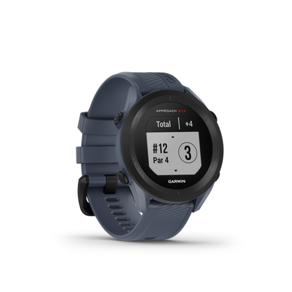 Garmin Approach® S12 Montre De Golf - 42 000 Parcours Préchargés Avec Une Autonomie De Batterie GPS De 30 Heures - Bleu