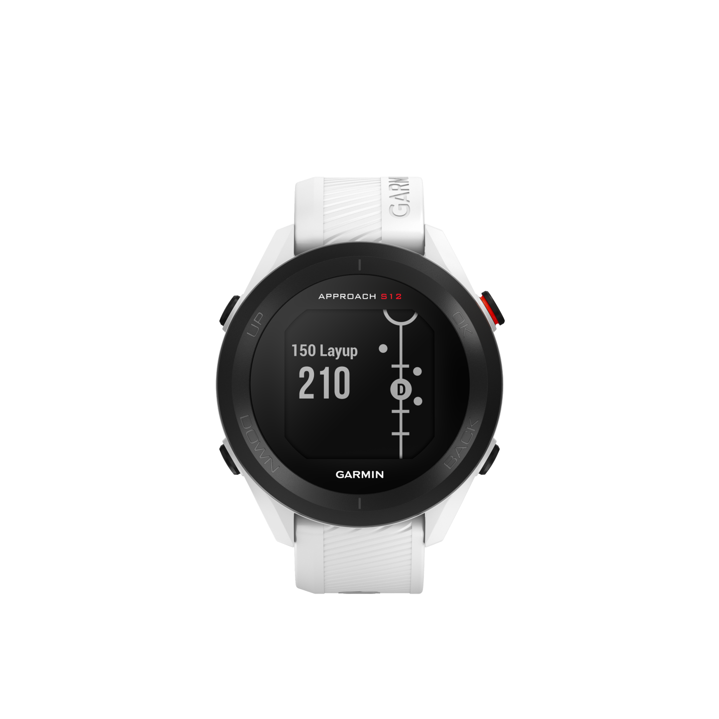 Montre De Golf Garmin Approach® S12 - 42 000 Parcours Préchargés Avec Une Autonomie De Batterie GPS De 30 Heures - Blanche