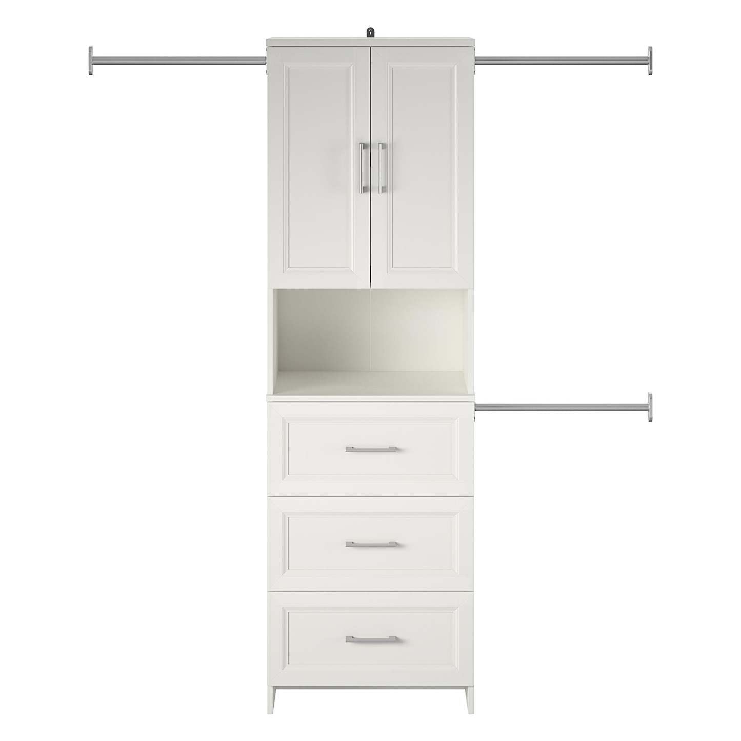 Ameriwood Home Nevaeh Ridge 3-Drawer Closet Storage - White|Rangement de garde-robe Nevaeh Ridge de Ameriwood Home à 3 tiroirs - blanc