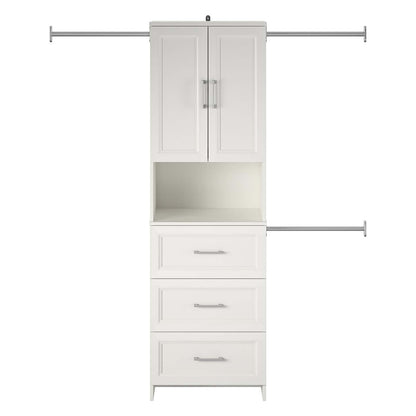 Ameriwood Home Nevaeh Ridge 3-Drawer Closet Storage - White|Rangement de garde-robe Nevaeh Ridge de Ameriwood Home à 3 tiroirs - blanc