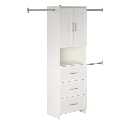 Ameriwood Home Nevaeh Ridge 3-Drawer Closet Storage - White|Rangement de garde-robe Nevaeh Ridge de Ameriwood Home à 3 tiroirs - blanc