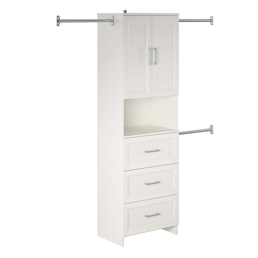 Ameriwood Home Nevaeh Ridge 3-Drawer Closet Storage - White|Rangement de garde-robe Nevaeh Ridge de Ameriwood Home à 3 tiroirs - blanc