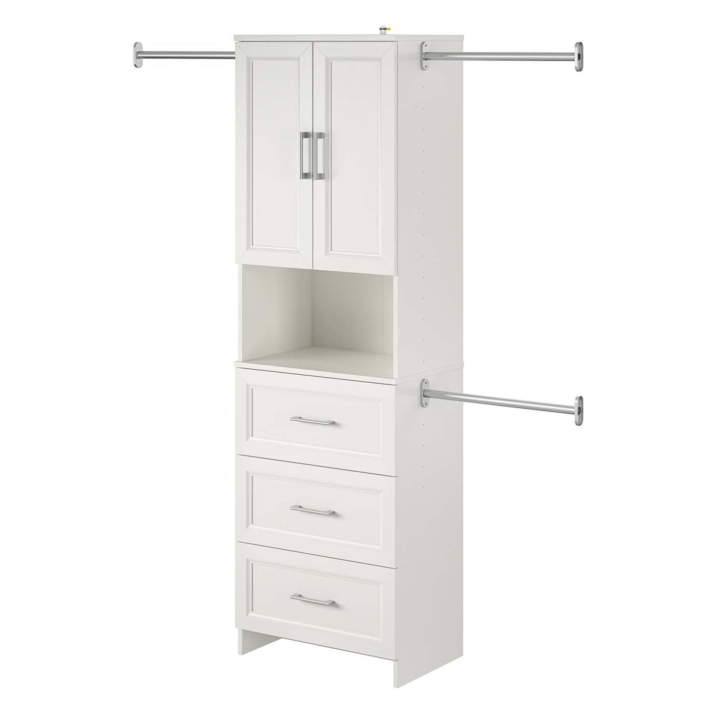 Ameriwood Home Nevaeh Ridge 3-Drawer Closet Storage - White|Rangement de garde-robe Nevaeh Ridge de Ameriwood Home à 3 tiroirs - blanc