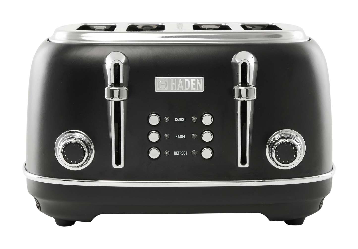 Haden Heritage 4-Slice Toaster - Black Chrome|Grille-pain Heritage de Haden à 4 tranches - chrome noir