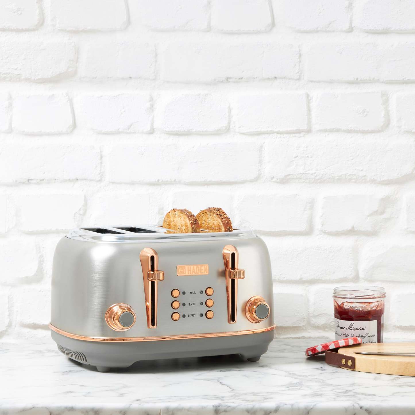 Haden Heritage 4-Slice Toaster - Steel Copper|Grille-pain Heritage de Haden à 4 tranches - cuivre acier