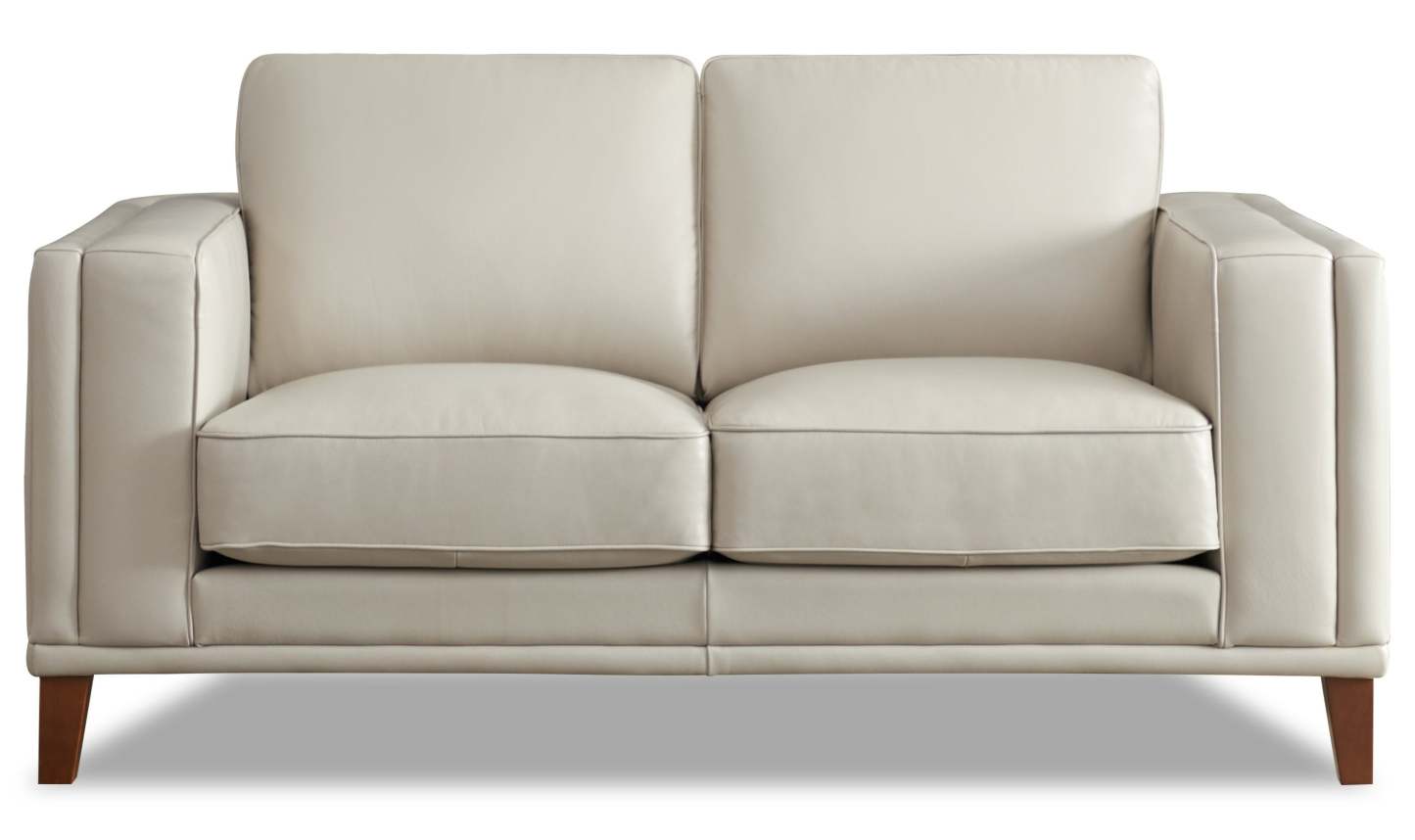 Hydeline Lyon Leather Loveseat - Vanille|Cause Lyon de Hydeline en cuir - vanille
