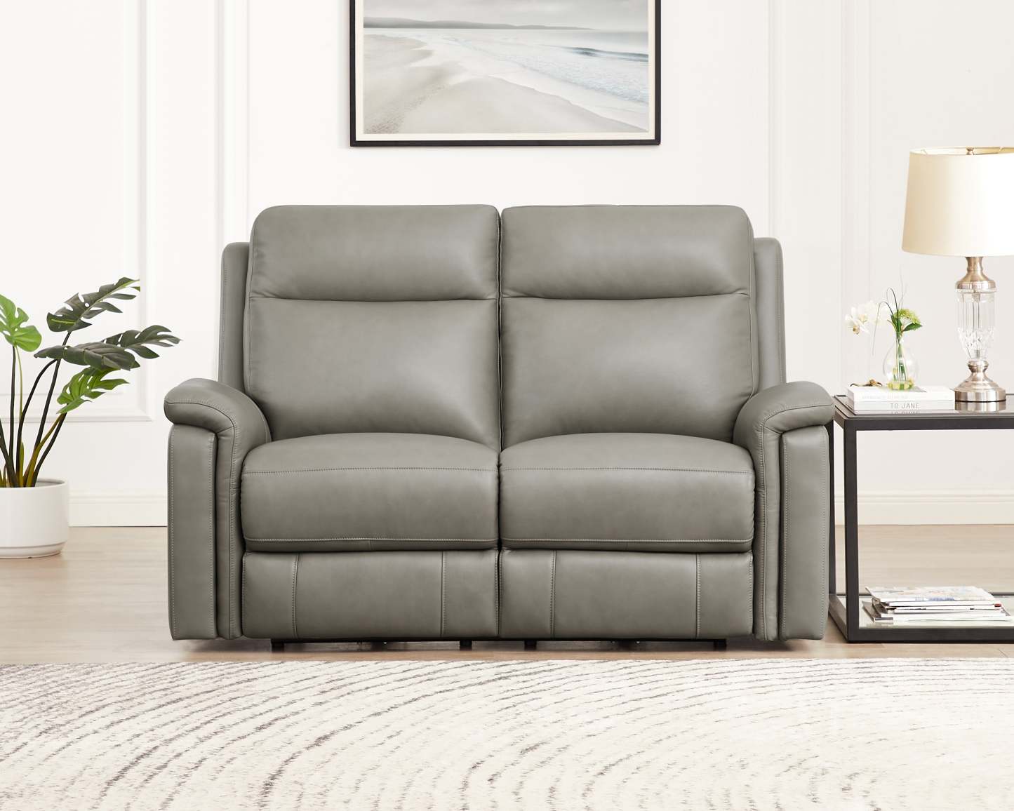 Hydeline Stanfield Power Reclining Loveseat - Grey|Cause à inclinaison électrique Stanfield de Hydeline - grise