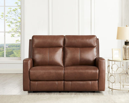 Hydeline Vienna Power Reclining Loveseat - Brown|Causeuse à inclinaison électrique Vienna de Hydeline - brune