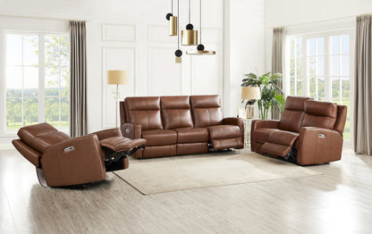 Hydeline Vienna Power Reclining Loveseat - Brown|Causeuse à inclinaison électrique Vienna de Hydeline - brune