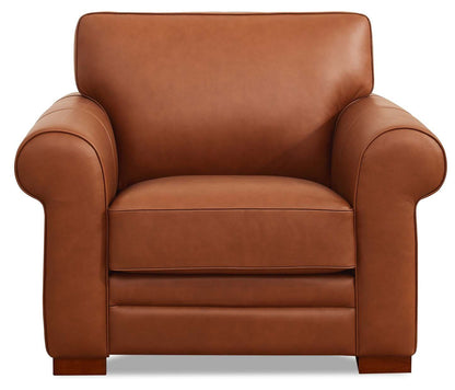 Fauteuil Brookfield de Hydeline en cuir - brun