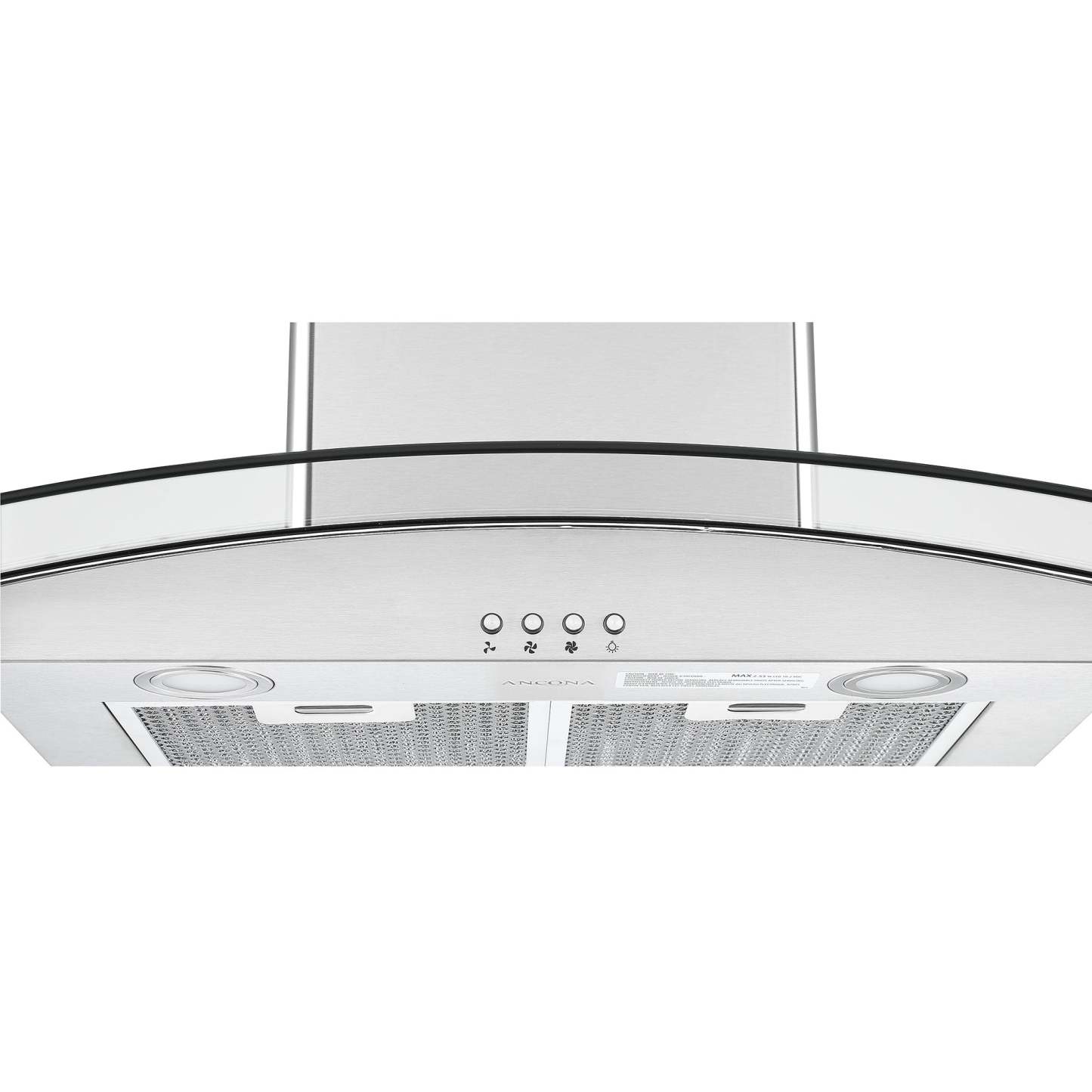 Hotte de cuisine îlot en verre et acier inoxydable Ancona IGCC630 30 - AN-1404 | Hotte de cuisinière pour îlot Ancona IGCC630 de 30 po en verre et en acier inoxydable - AN-1404 | D77GHUYP