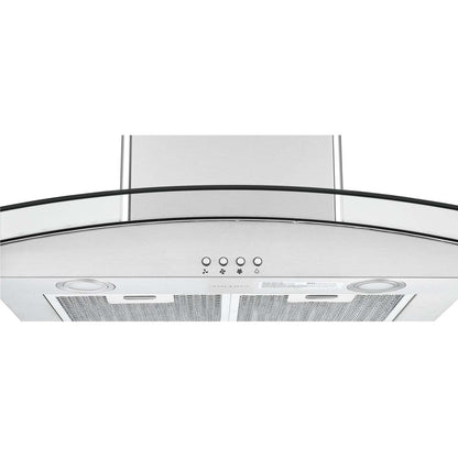Hotte de cuisine îlot en verre et acier inoxydable Ancona IGCC630 30 - AN-1404 | Hotte de cuisinière pour îlot Ancona IGCC630 de 30 po en verre et en acier inoxydable - AN-1404 | D77GHUYP