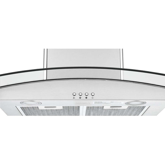 Hotte de cuisine îlot en verre et acier inoxydable Ancona IGCC630 30 - AN-1404 | Hotte de cuisinière pour îlot Ancona IGCC630 de 30 po en verre et en acier inoxydable - AN-1404 | D77GHUYP