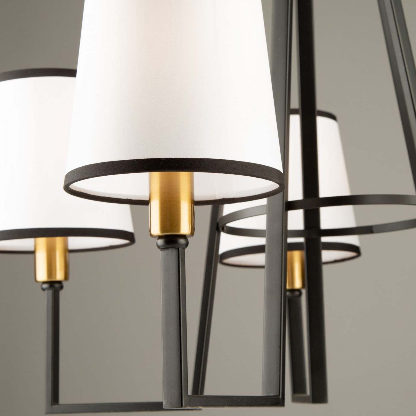 Lustre Coco à 5 lumières noir et doré | Lustre Coco noir et doré à 5 ampoules | D06HB8VH