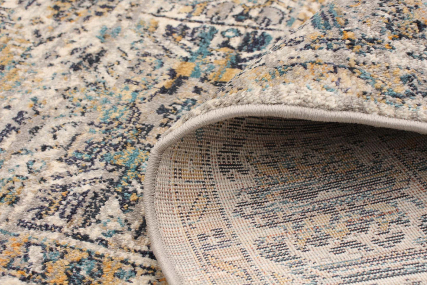 Tapis Bolivar Yalameh Bleu -Ivoire - 5'0 x 8'0|Carpette Bolivar Yalameh bleu -ivoire - 5 pi 0 pox 8 pi 0 po| D29BOZ6U