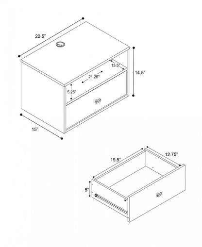 Etagère flottante avec tiroir - Blanc|Tablette flottante avec tiroir - blanche