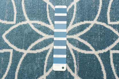 Tapis Terali turquoise lavable en machine - 2'6 x 8'0|Carpette Terali turquoise lavable à la machine - 2 pi 6 po x 8 pi 0 po|D86FGYC0