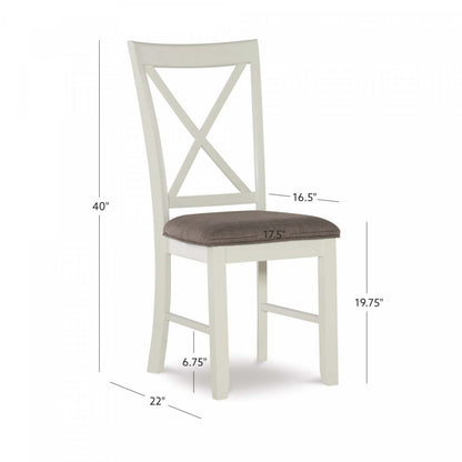 Jane Fabric Taupe Dining Chair - Ensemble de 2|Chaise de salle à manger Jane en tissu taupe - ensemble de 2