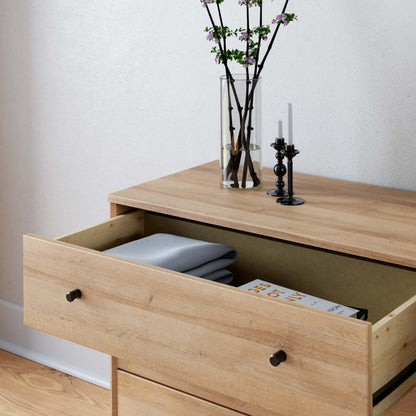 Prepac Finnley 3-Drawer Nightstand - Natural Oak|Table de nuit Finnley de Prepac à 3 tiroirs - chêne naturel
