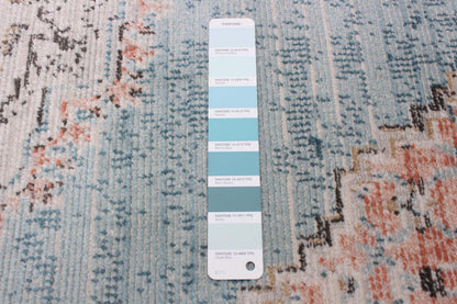 Tapis Zarita Bleu 6'7 X 9'6 Tapis|Carpette Zarita bleue 6 pi 7 po x 9 pi 6 po|D86FSMZU