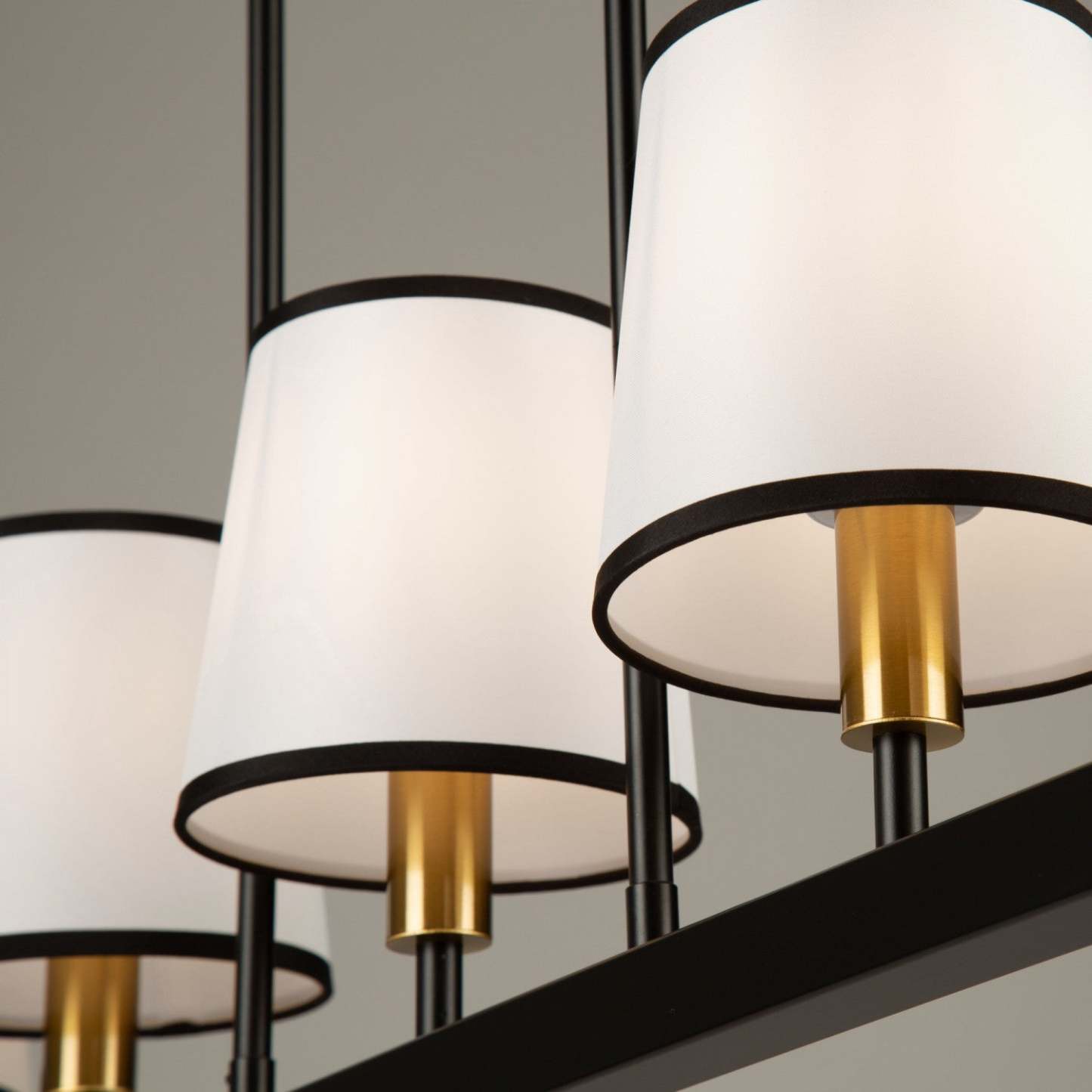 Plafonnier Coco 5 Lumières Noir Or|Luminaire suspendu Coco noir et doré à 5 ampoules|D06H7ZEG