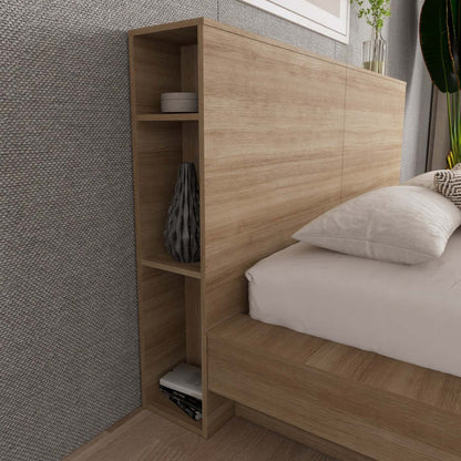 Nordika Marconi Queen Headboard - Brown Oak|Tête de lit Marconi Nordika - chêne brun