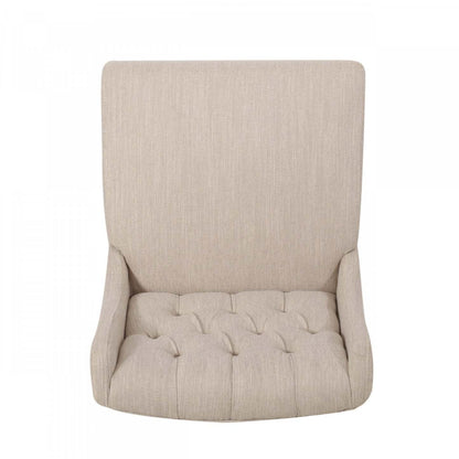 Ensemble de 2 tabourets de bar à hauteur de comptoir Bruce 30,5 avec pieds en métal et revêtement en tissu - Beige | Ensemble De 2 Tabourets De Bar Bruce De 30,5 Po – Hauteur Comptoir – Pattes En Métal Et Tissu Rembourre - Beige
