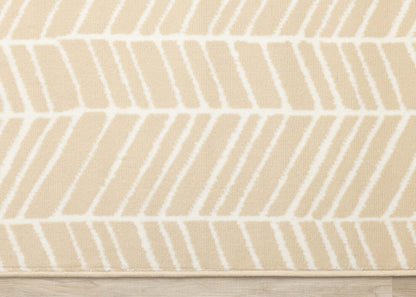 Tapis Florence à motif de chevrons pour l'intérieur - 4 pi 7 po x 6 pi 7 po