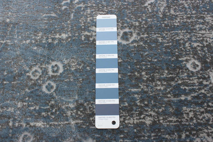 Tapis Dayna Bleu, Gris 8'0 X 10'0 Tapis|Carpette Dayna grise 8 pi 0 po x 10 pi 0 po