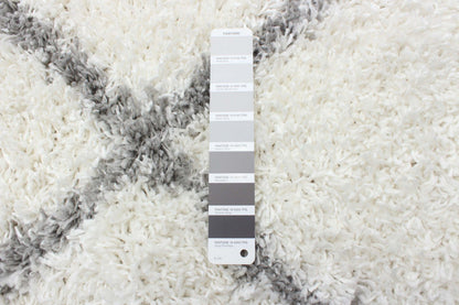 Carpette à poil long Helma Diamond crème 3 pi 11 po x 5 pi 11 po|D86F75LO