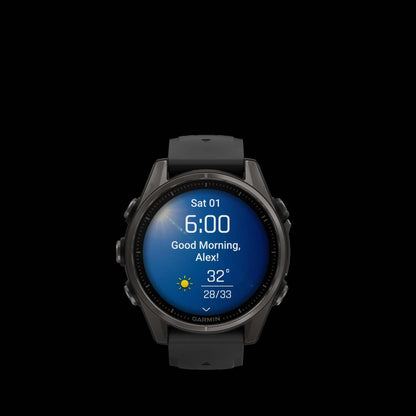 Garmin Fēnix 8 Amoled Sapphire Smartwatch 43mm - Gps, Boussole, Gyroscope Et Altimètre Barométrique | Montre Connectée Garmin Fēnix 8 Amoled Sapphire 43mm - Gps, Boussole, Gyroscope Et Altimètre Barométrique