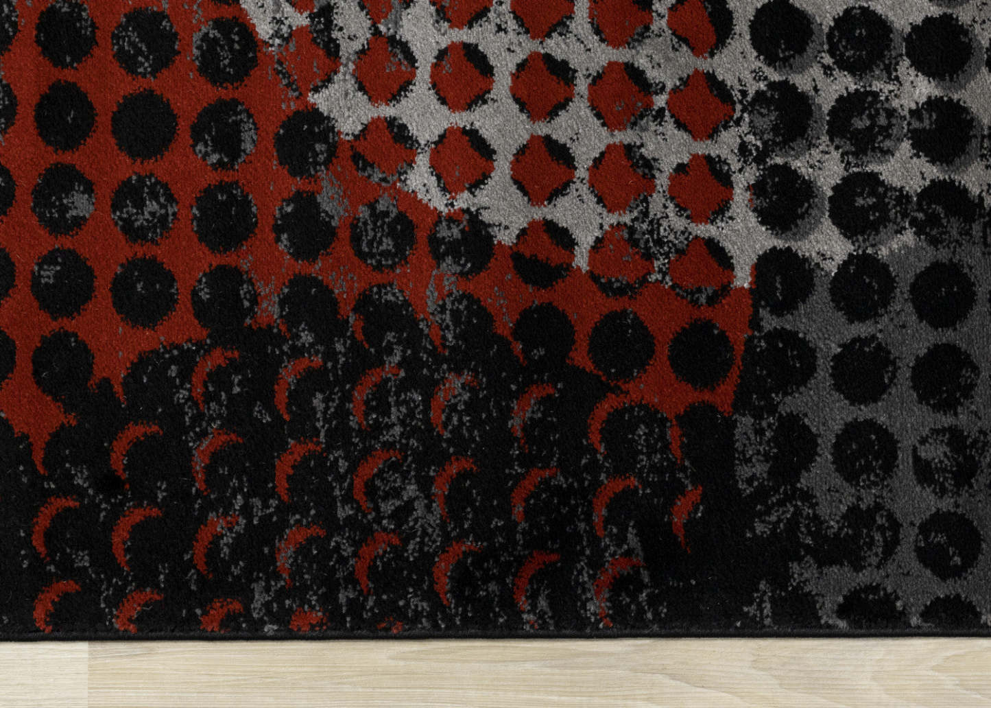 Carpette moelleuse Perry à motif de caisse industrielle - 5 pi 3 po x 7 pi 7 po