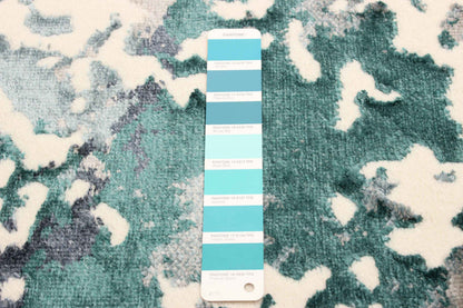 Aura Teal Area Rug - 5'0 x 8'0|Tapis Aura bleu sarcelle - 5 pi 0 po x 8 pi 0 po