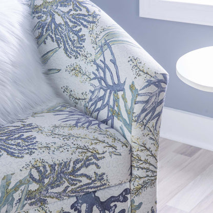 Simon Fabric Oceanside Accent Chair - Grey|Fauteuil d'appoint Simon en tissu Oceanside - gris