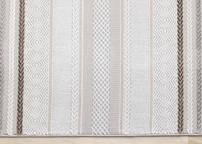 Tapis d'intérieur rayé London - 7'10 x 10'6|Carpette London à rayures pour l'intérieur - 7 pi 10 po x 10 pi 6 po