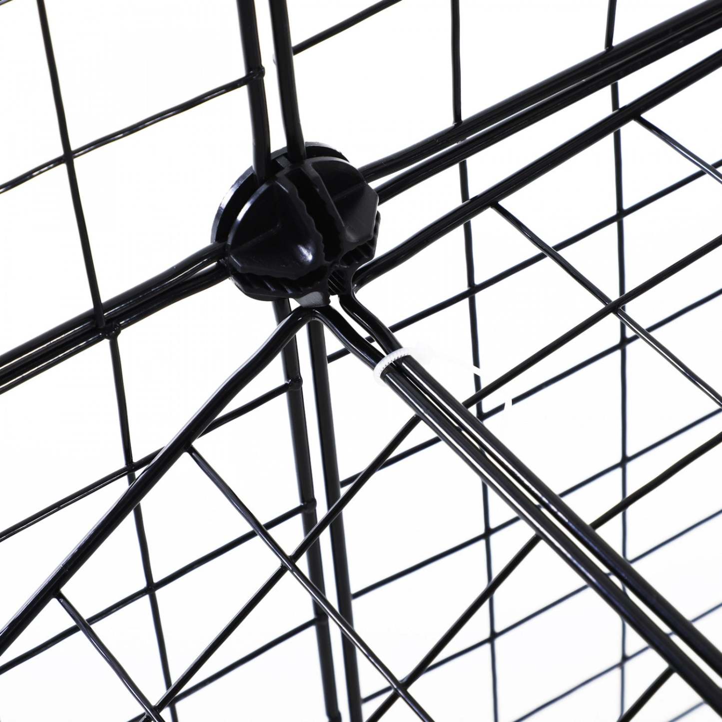 Pawhut 36 Pcs Metal Mesh Pet Playpen Portable DIY Small Animal Cage House Kennel Crate Clôture Avec Ma|Cage Parc Enclos Pour Animaux Domestiques L 146 XL 73 XH 73 Cm Modulable 2 Niveaux 36 Panneaux Bor