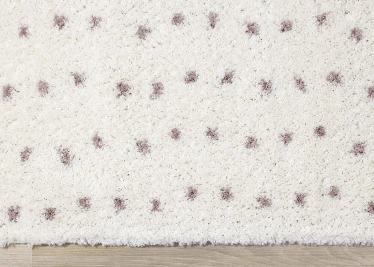 Carpette douce Taylor à motif de pois - 7 pi 10 po x 10 pi 6 po