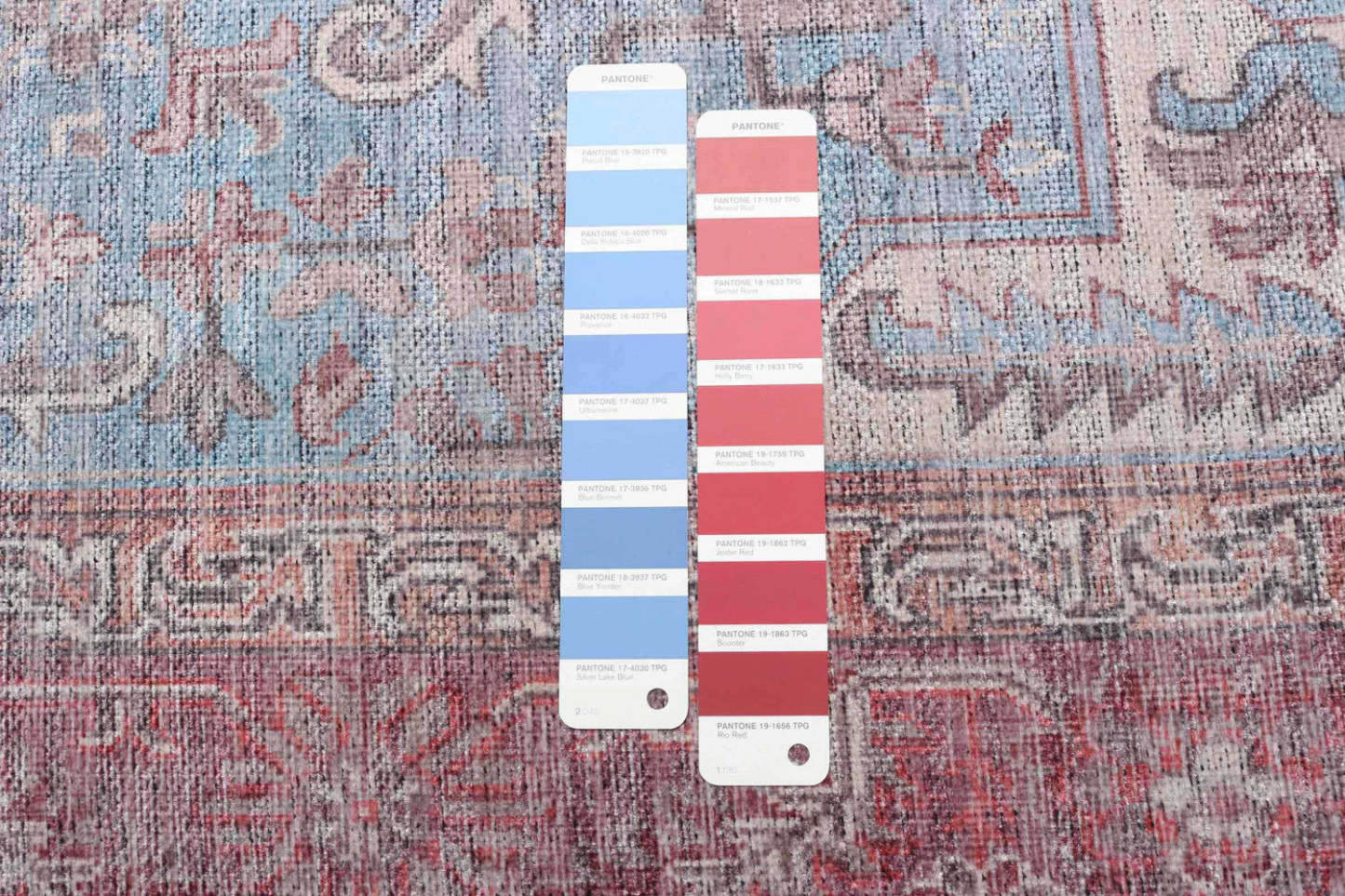 Tapis Ophélie bleue 5 pi 3 po x 8 pi 0 po