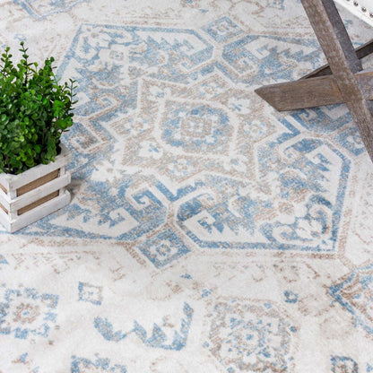 Tapis Shi Vin Bleu 3x5|Carpette Shi bleu rétro 3 x 5|D80GEFIG