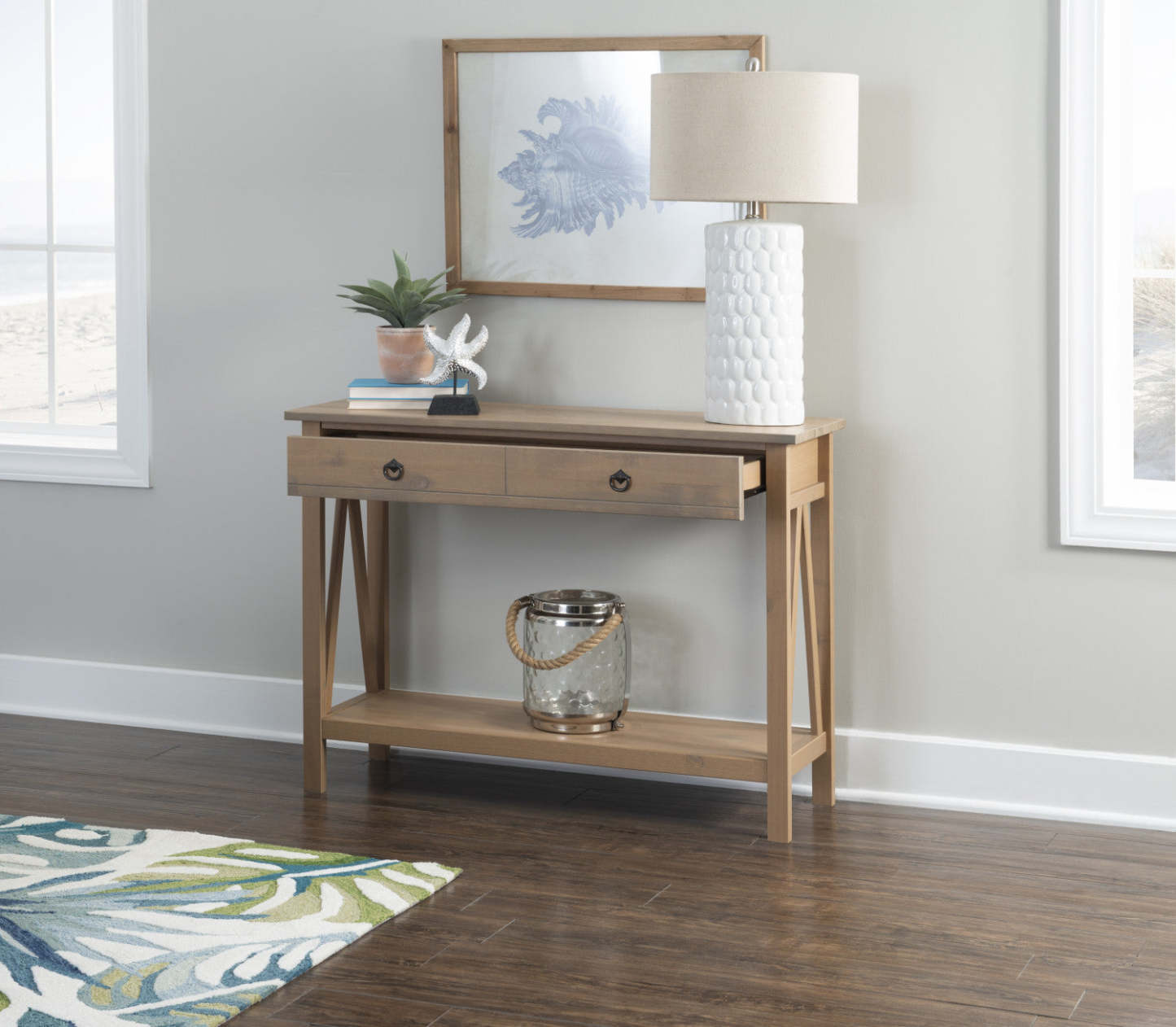 Table de canapé console Titien - Bois flotté|Console Titien - bois de grève