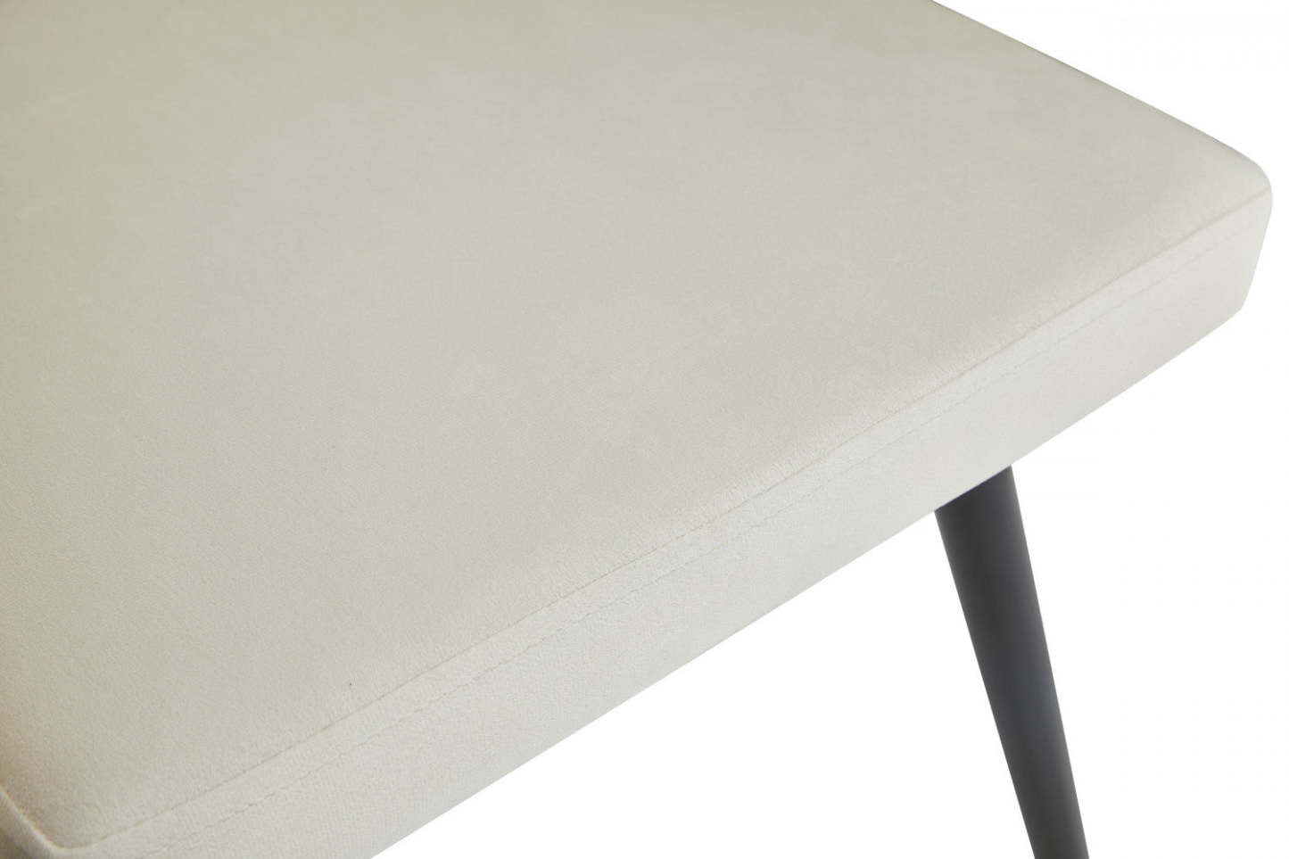 Fauteuil de salle à manger d'appoint Hildy, velours beige (lot de 2) | Chaise de salle à manger avec accoudoirs Hildy en velours beige (ensemble de 2)