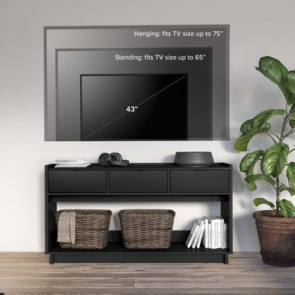 Console de buffet Prepac Simply Modern - Noire