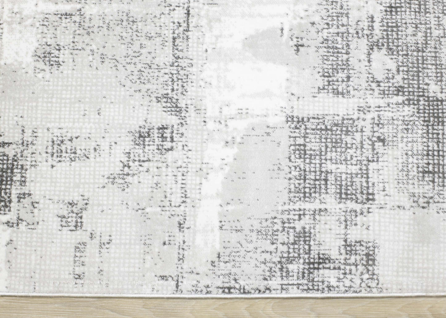 Carpette grise à motif abstrait lavable à la machine - 7 pi 10 po x 10 pi 6 po