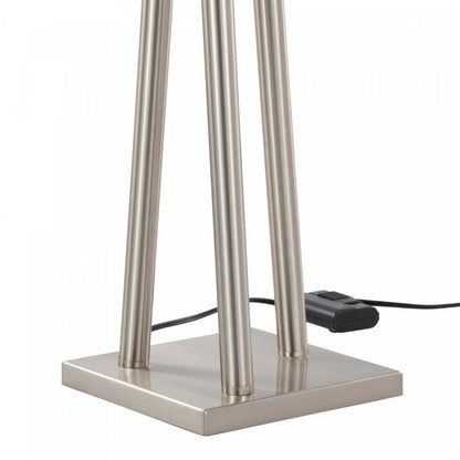LumiSource Icicle Contemporary Brushed Nickel Floor Lamp|Lampe à pied contemporaine Icicle en nickel brossé